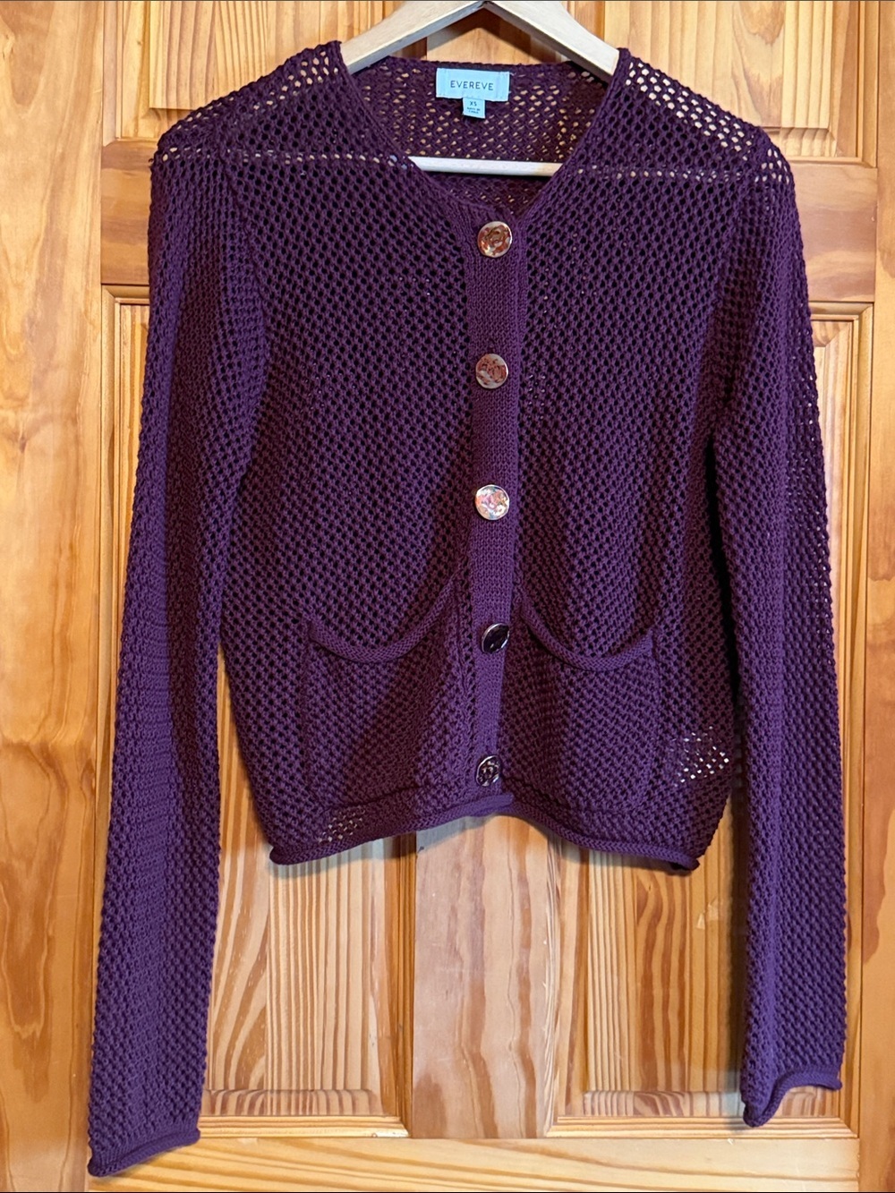 Evereve Vino Emery Open Stitch Cardigan